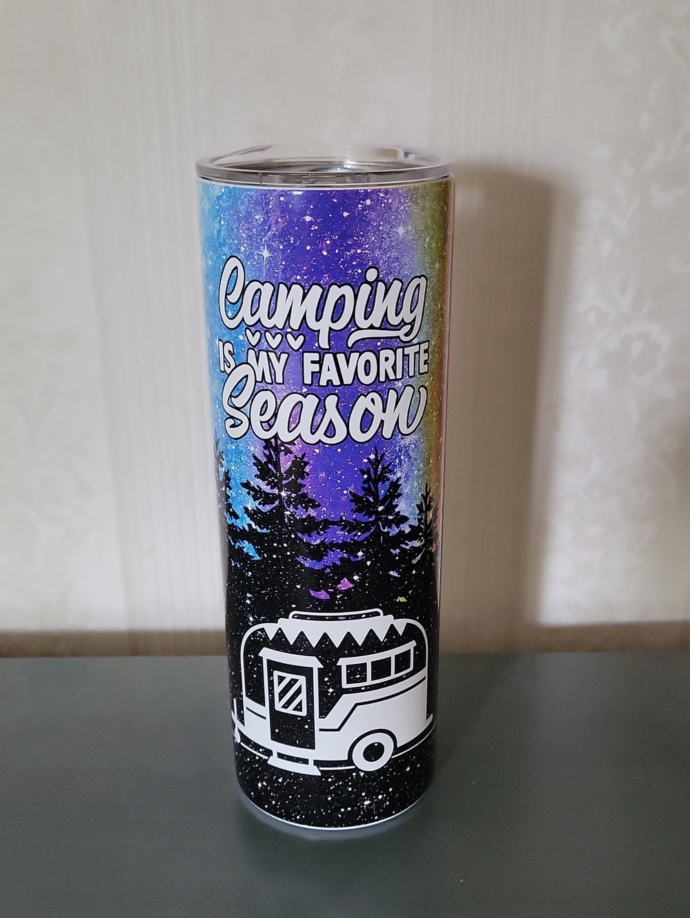 Camping Is My Favorite Season Galaxy Tumbler